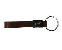 Brown Leather Keychain