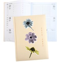 Three Flowers Academic Planner Medium Bound