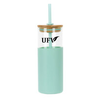 UFV Glass Tumbler W/Silicone Sleeve