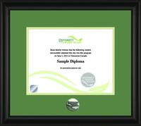 Black Medallion Diploma Frame